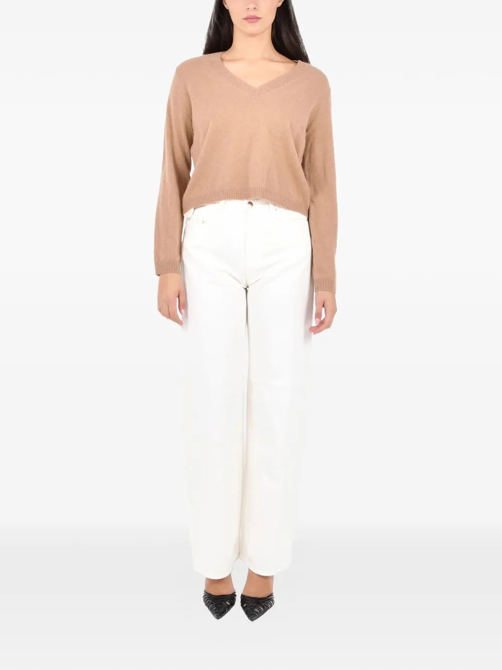 Pennyblack V-neck Sweater In Brown