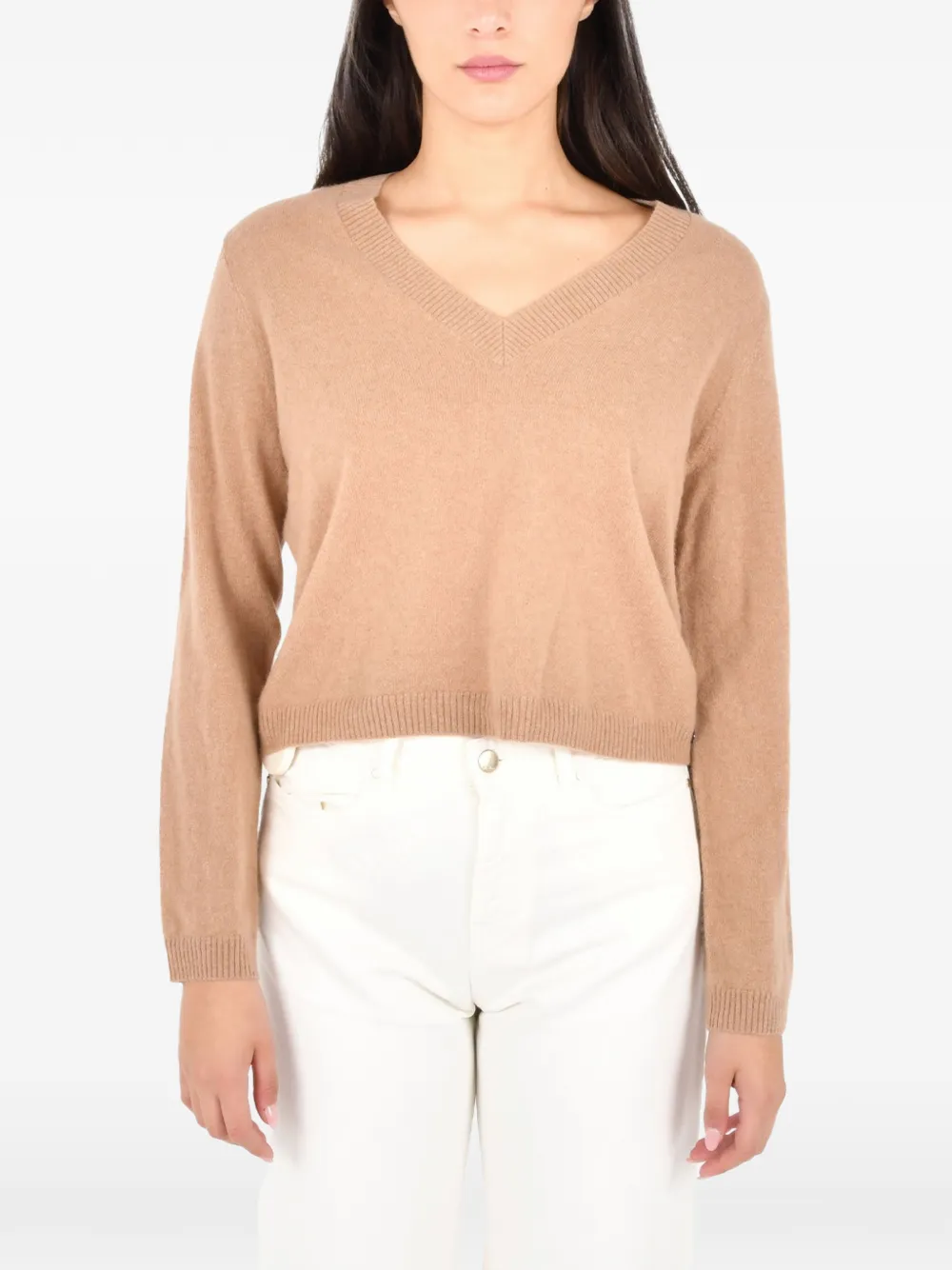 Pennyblack V-neck Sweater In Brown