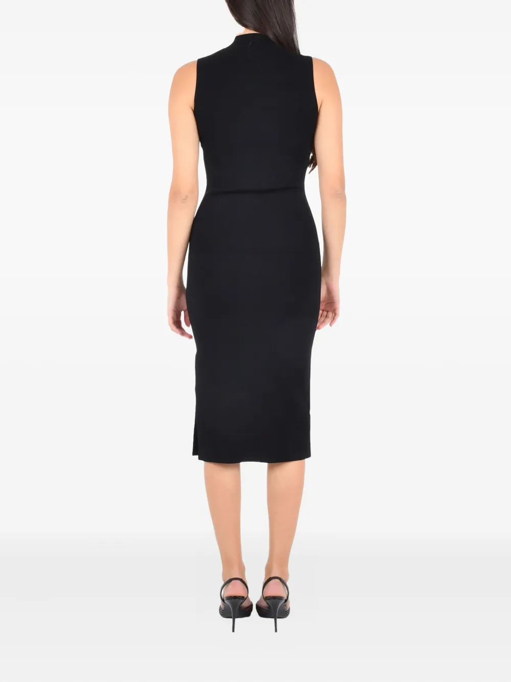 Pennyblack embellished sleeveless midi dress - Zwart