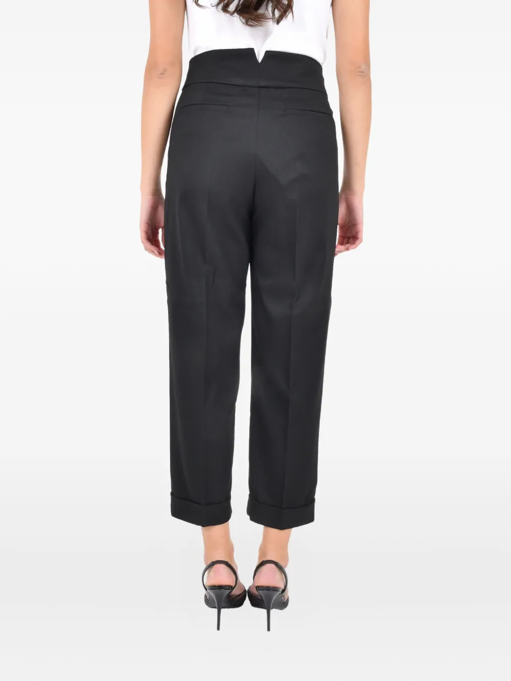 Pennyblack cropped trousers - Zwart