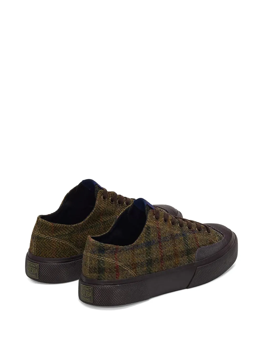 Superga 2432 geruite sneakers Groen