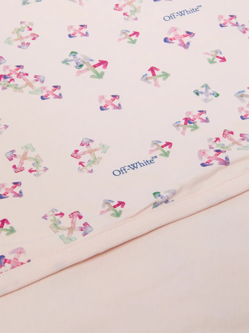 Off-White Kids Deken met logoprint Beige