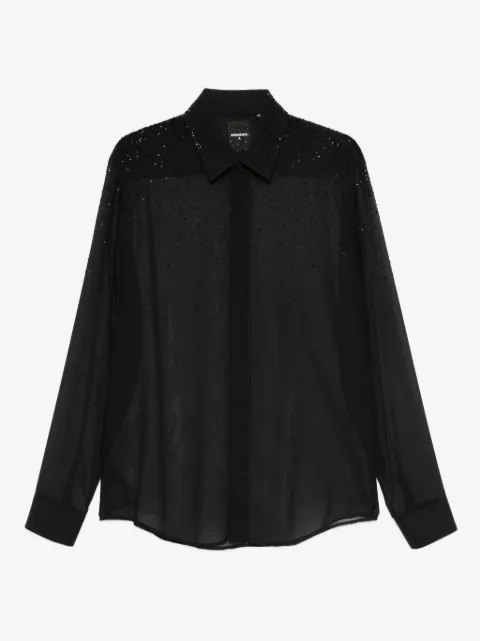 Patrizia Pepe rhinestone-embellished shirt