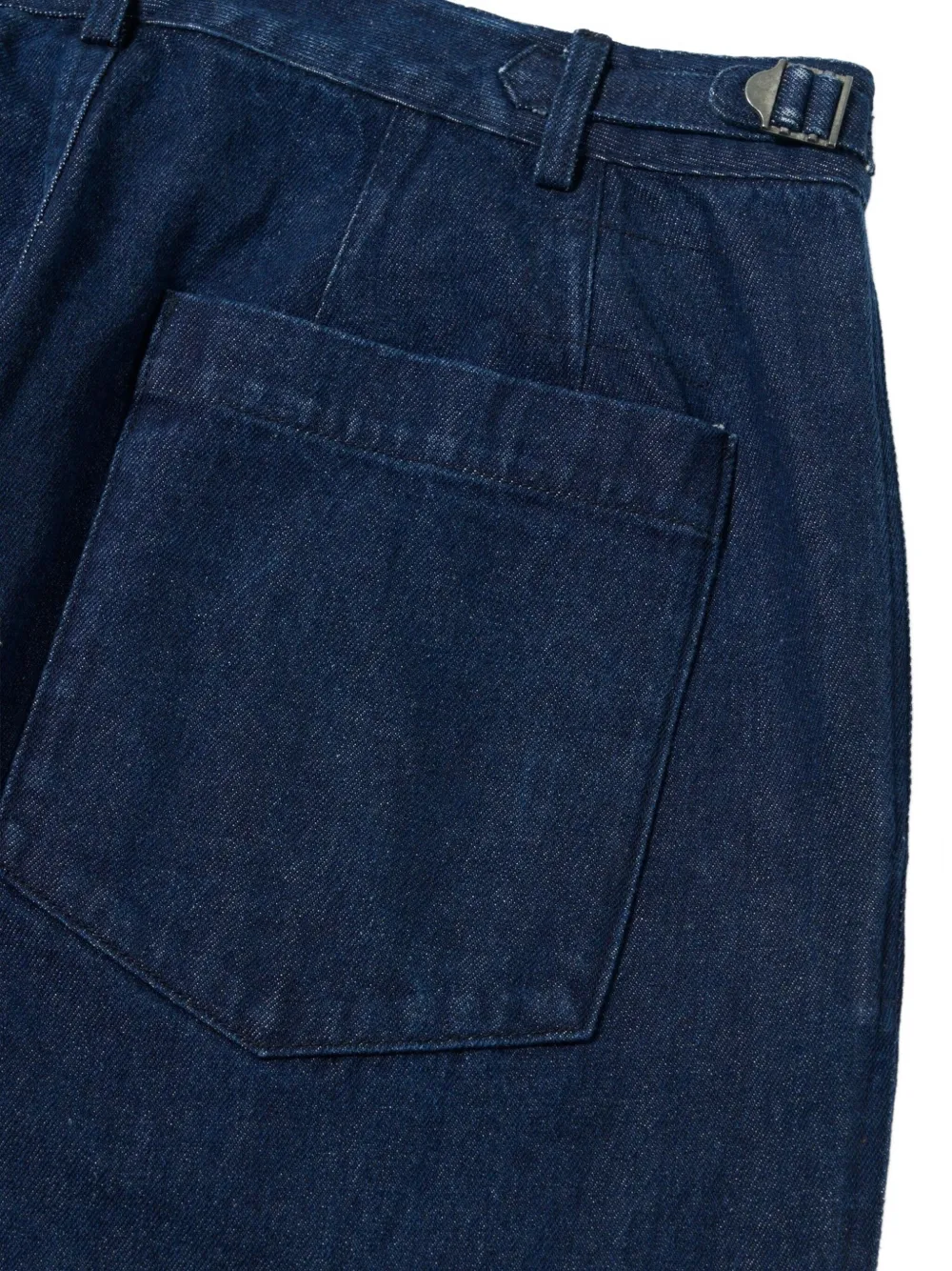 Universal Works Broek met wijde pijpen Blauw