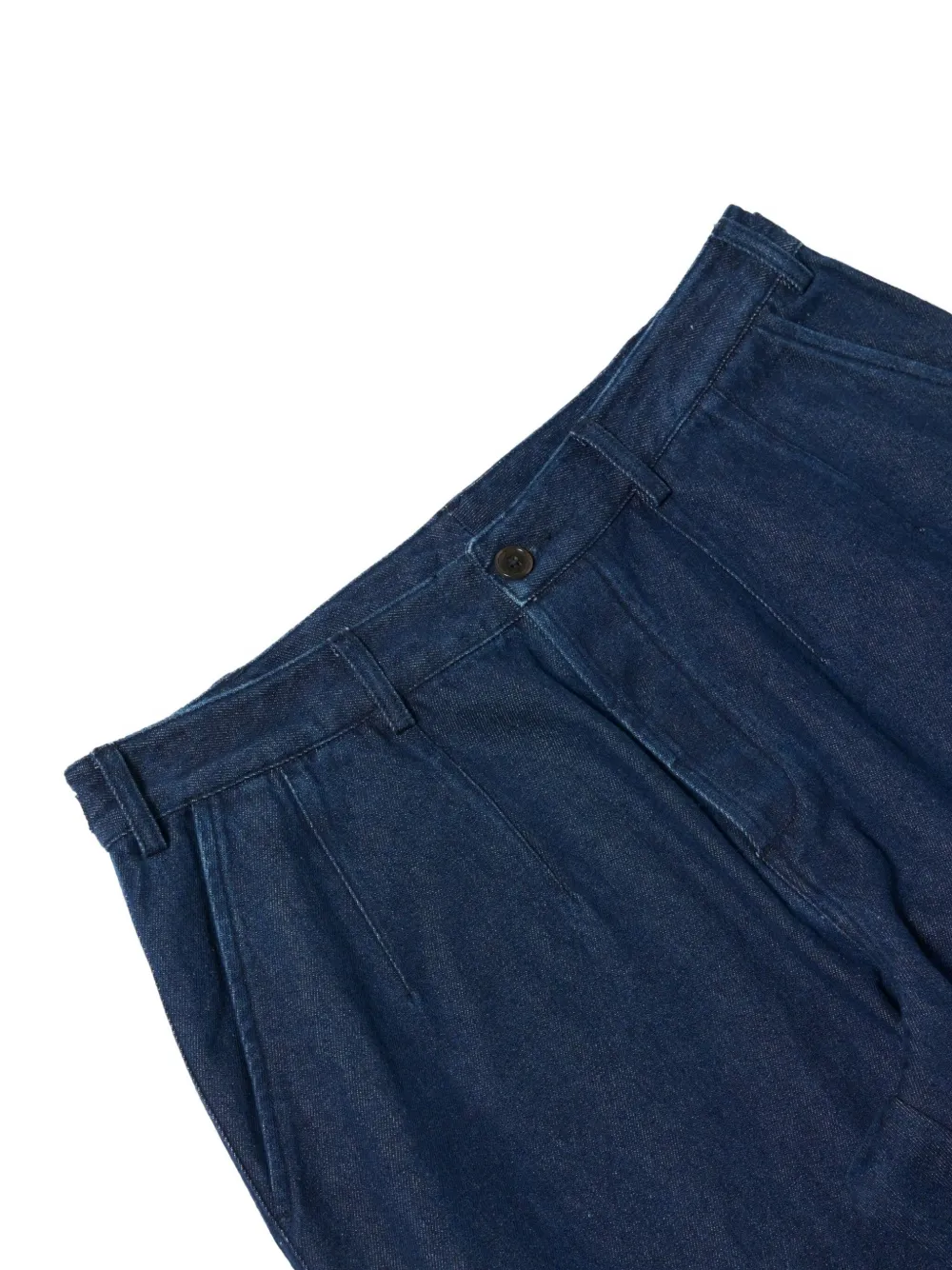 Universal Works Broek met wijde pijpen Blauw