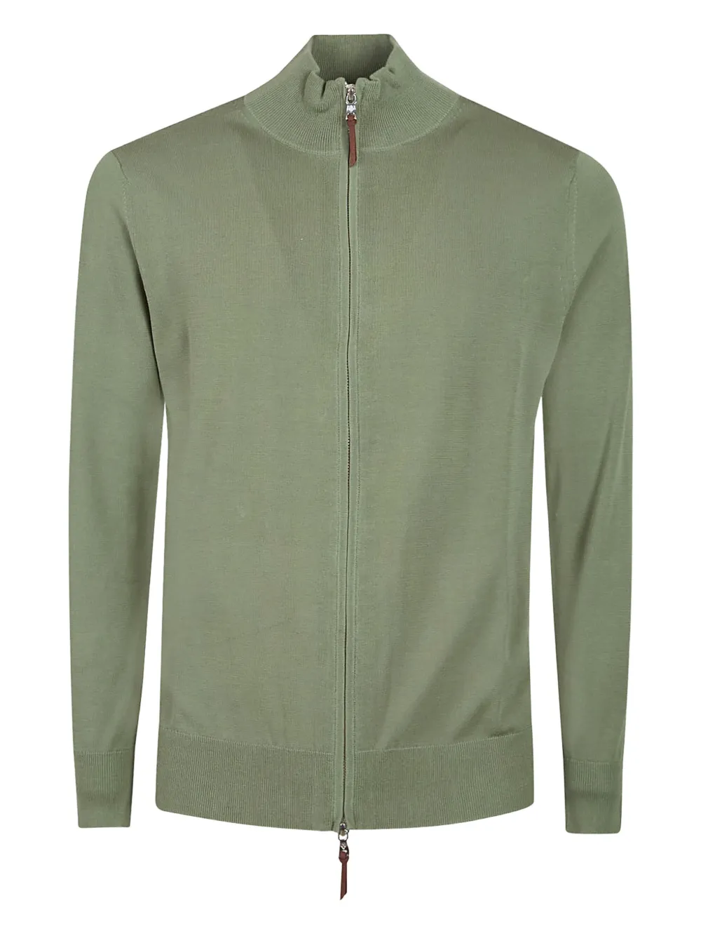 Ballantyne Zip-up Cardigan In Green