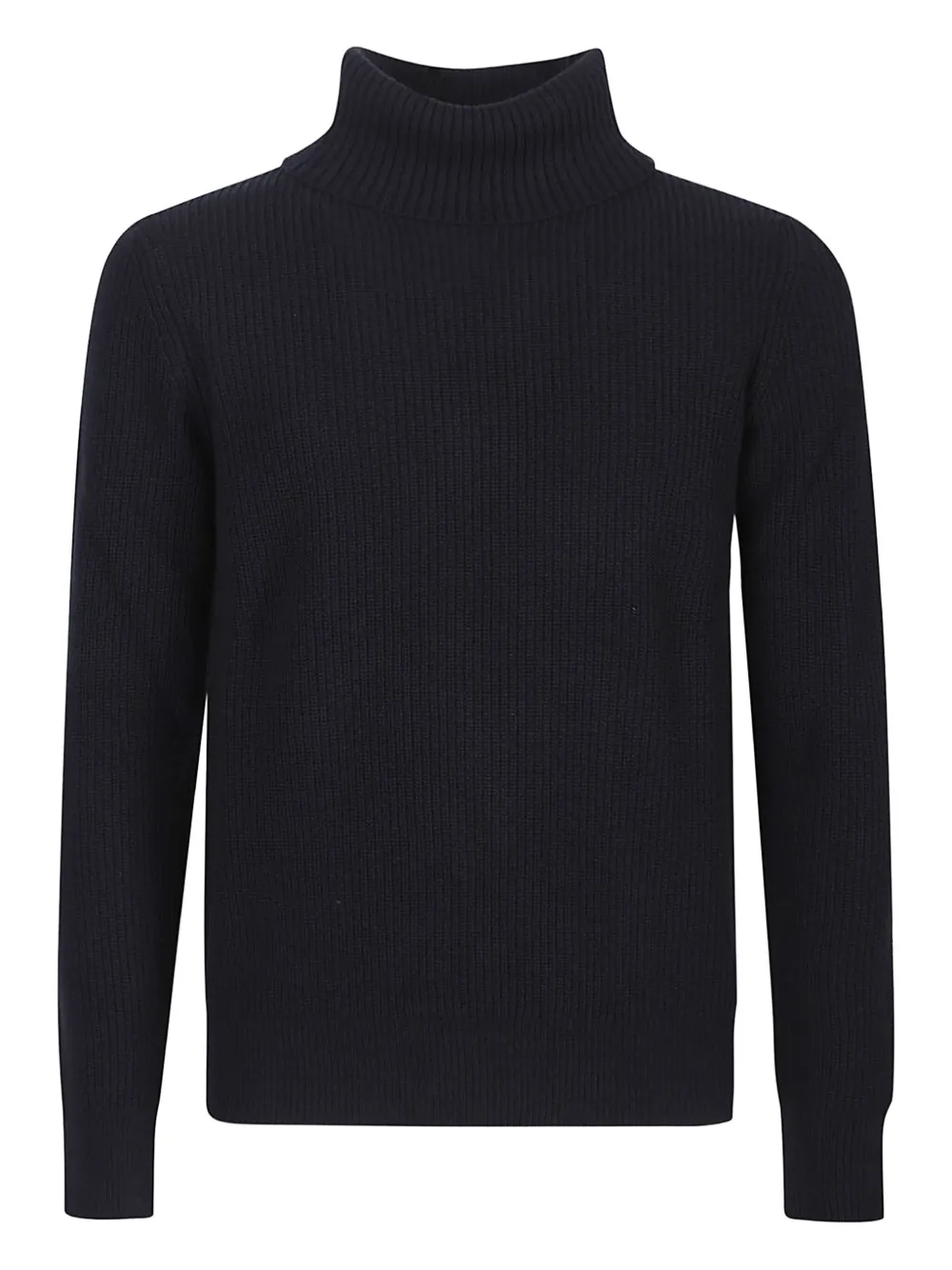 Ballantyne Ribbed Turtleneck Sweater In Blue