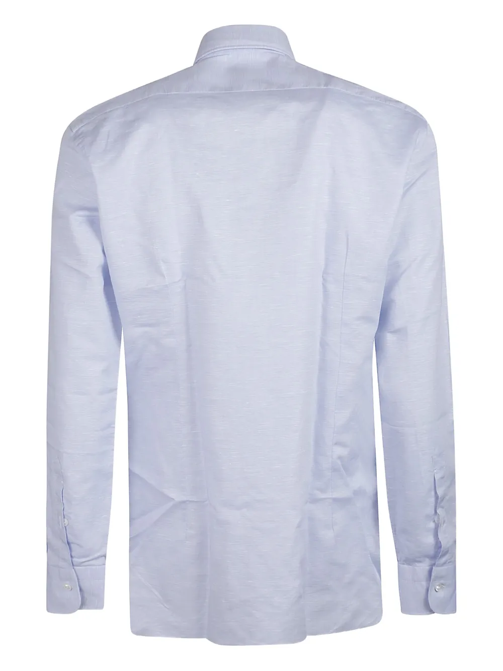 Barba Getextureerd overhemd - Blauw