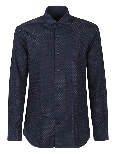 Barba printed cotton shirt