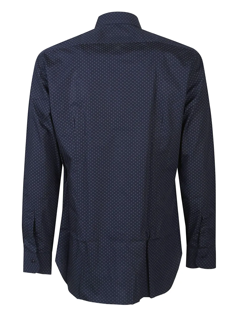 Barba Katoenen overhemd met print - Blauw