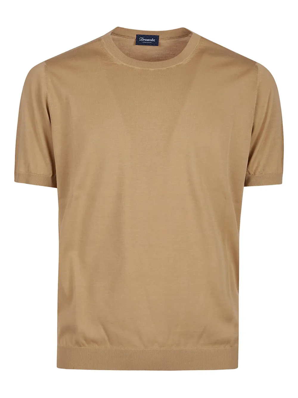 Drumohr short-sleeved cotton T-shirt | Brown | Image 1