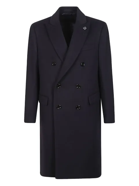 Lardini معطف صوف بصفي أزرار