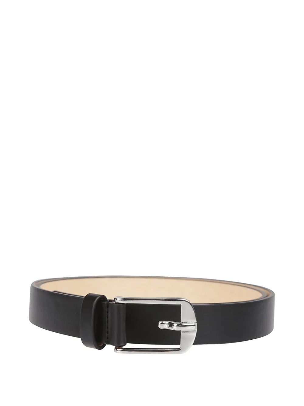 DSQUARED2 leather rectangle buckle belt - Zwart