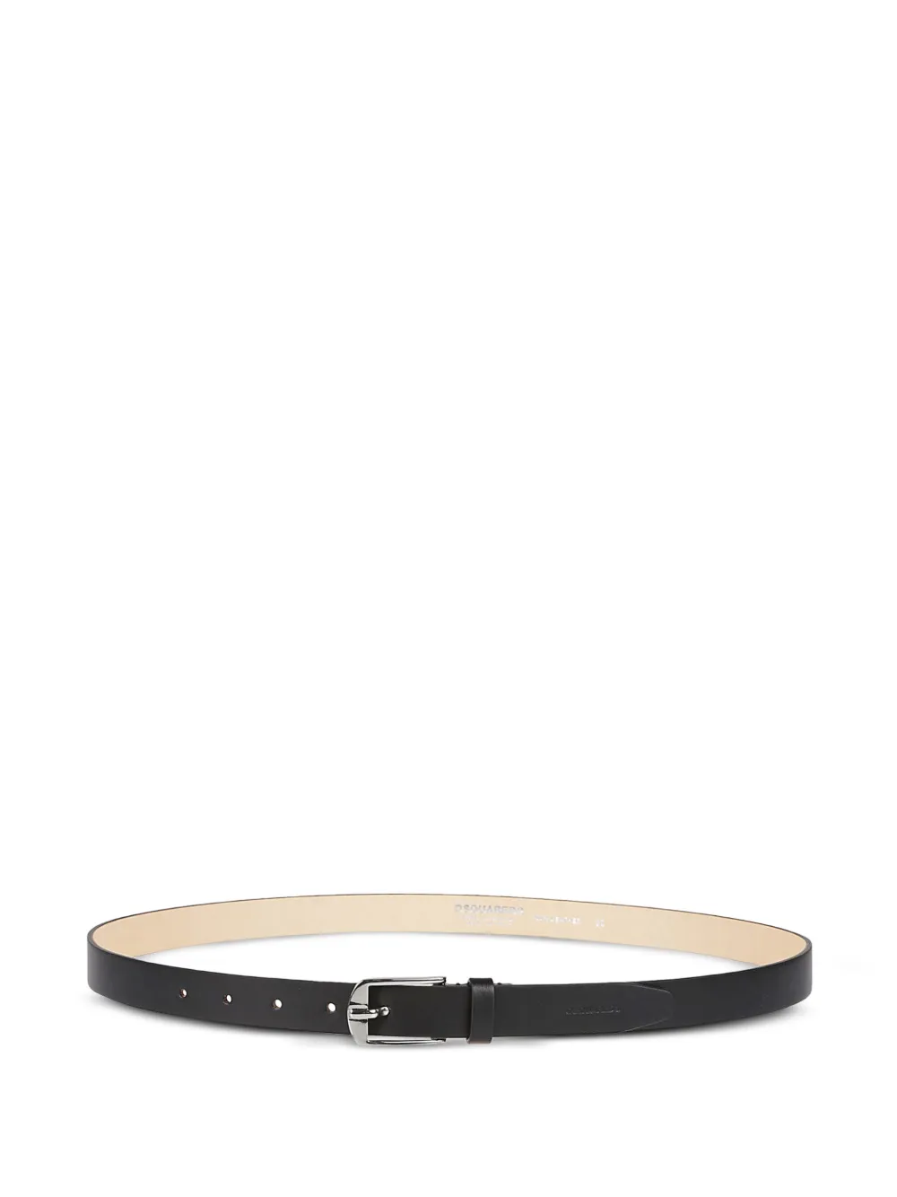 DSQUARED2 leather rectangle buckle belt | Black | Image 1