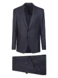 Lardini checked wool suit - Blue