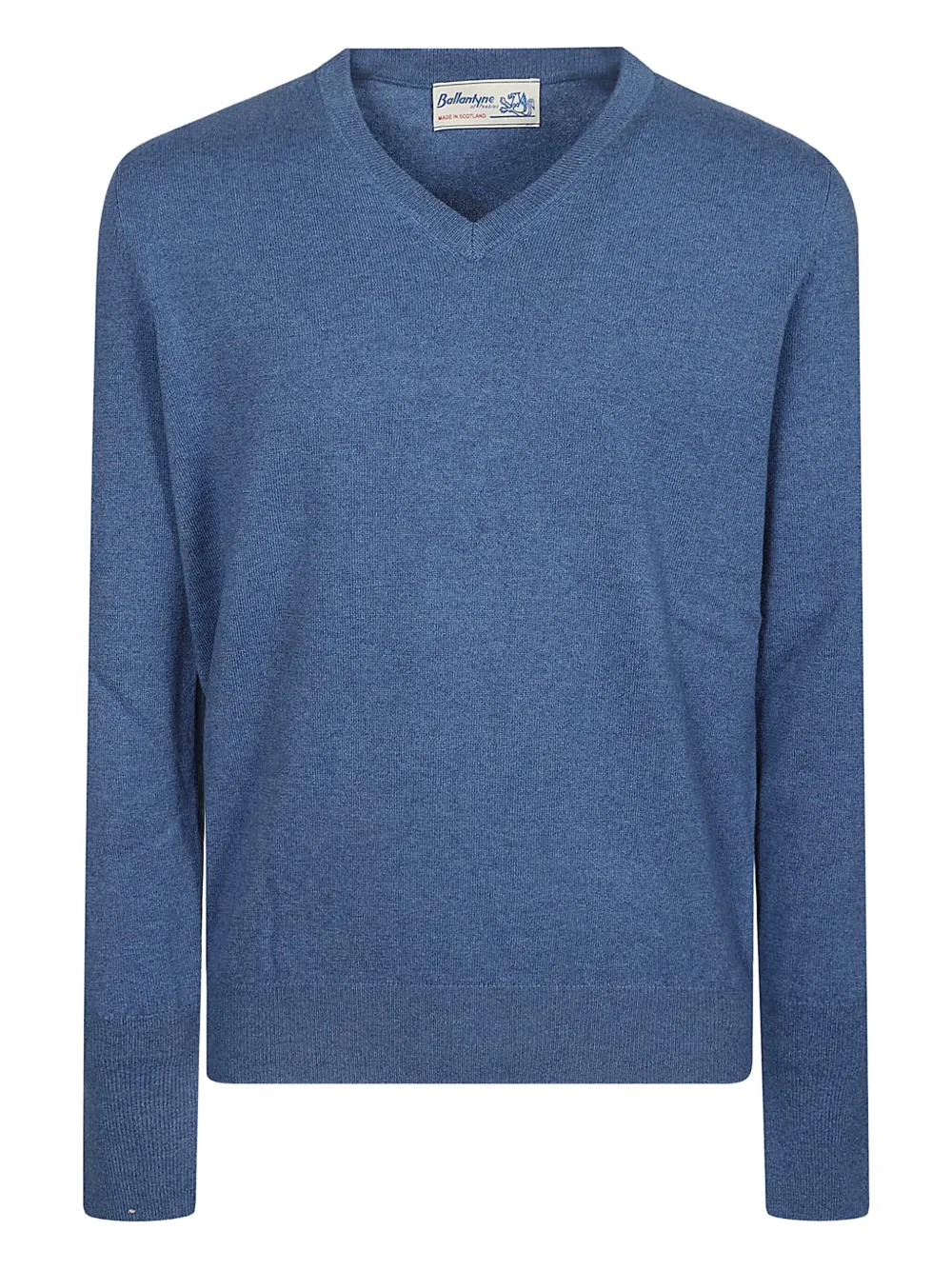 Ballantyne V-neck cashmere sweater | Blue | Image 1
