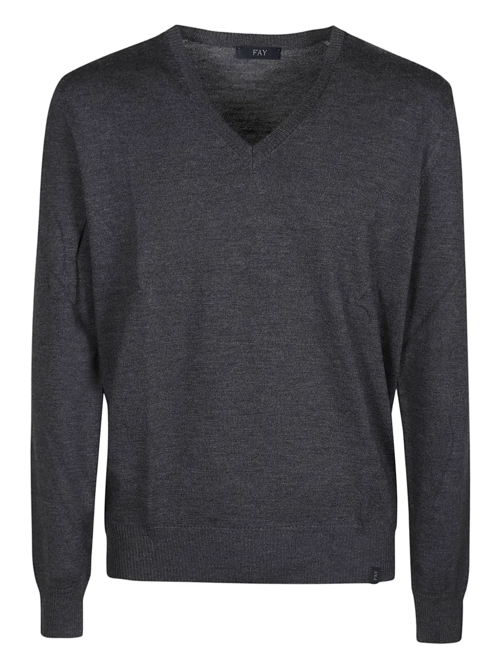 Fay V-neck wool sweater | Grey | Image 1