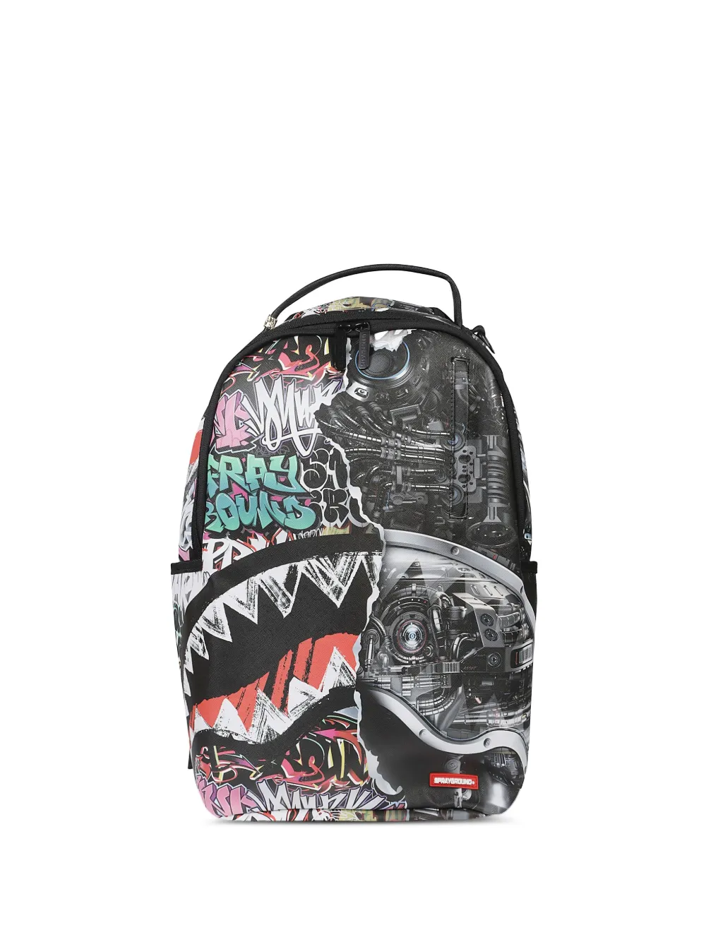 Sprayground Split Cybershark Dlxsv Backpack In Black