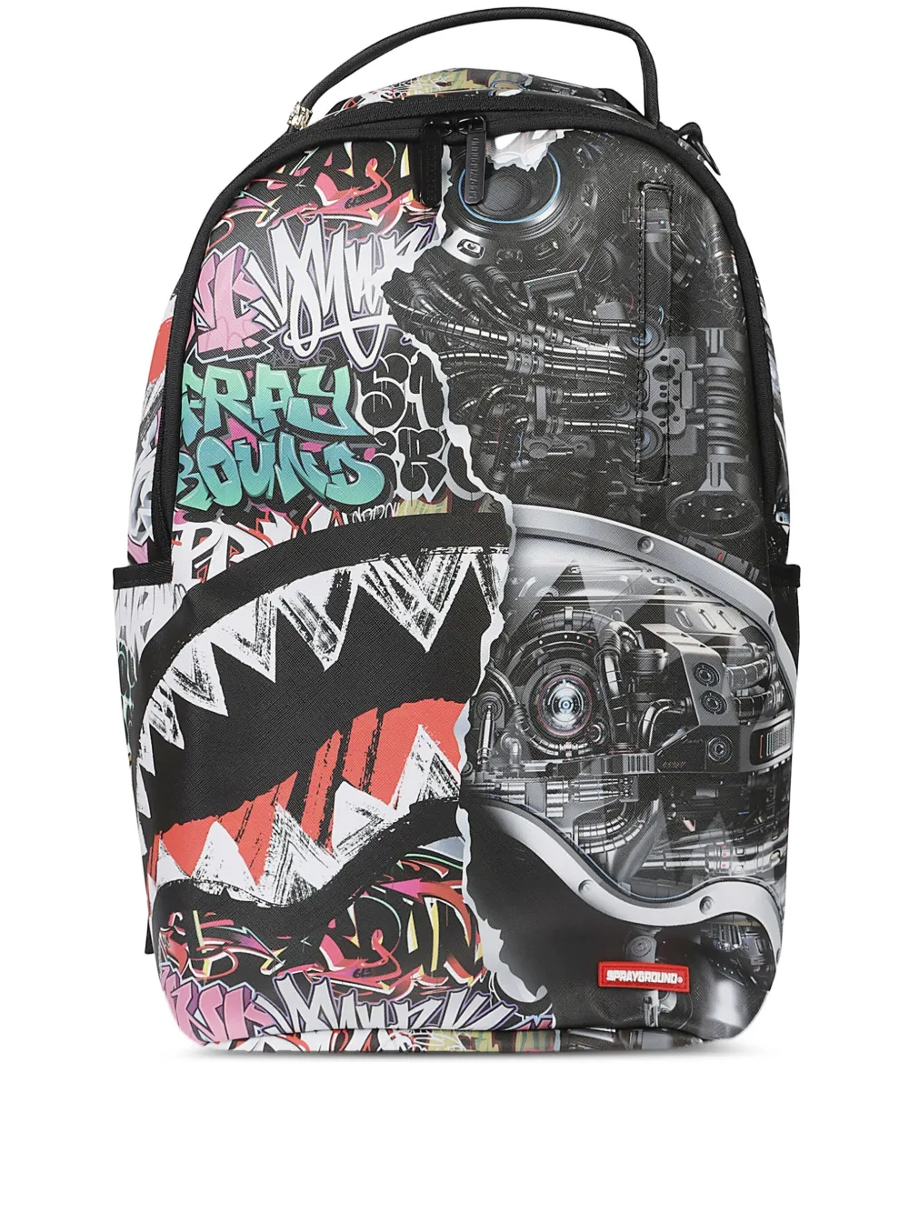 Sprayground Ready To Rip DLXSV Backpack – Black Checkered, Large School Bookbag