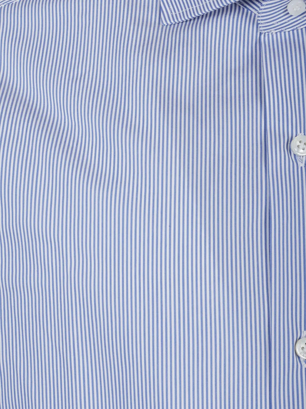 Barba Overhemd met krijtstreep Blauw