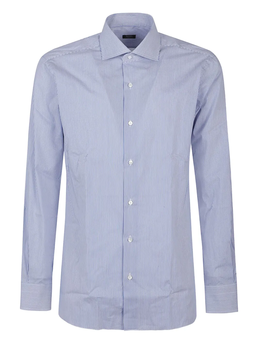 Barba pinstripe cotton shirt | Blue | Image 1