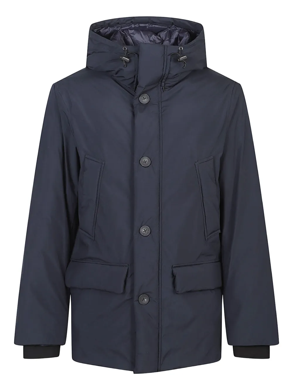 Woolrich abrigo con capucha y botones | azul | Image 1