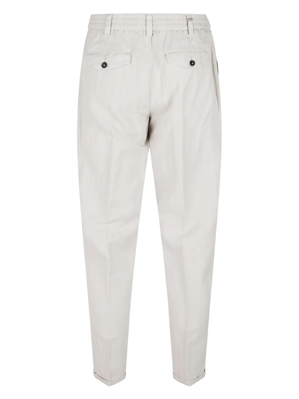 PT Torino elasticated-waistband pleated trousers - Grijs