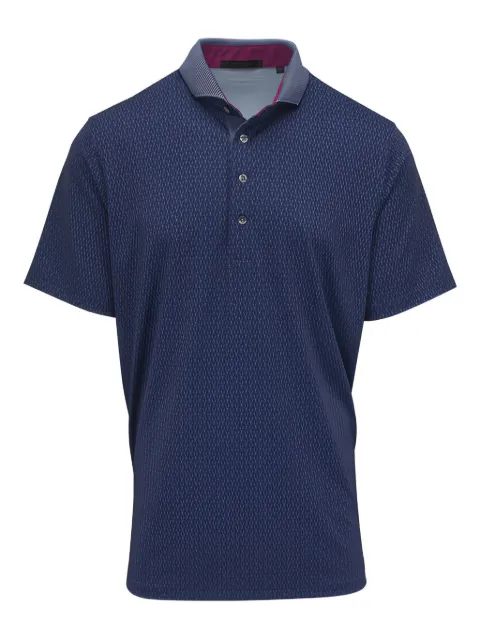 GREYSON Targhee patterned polo shirt