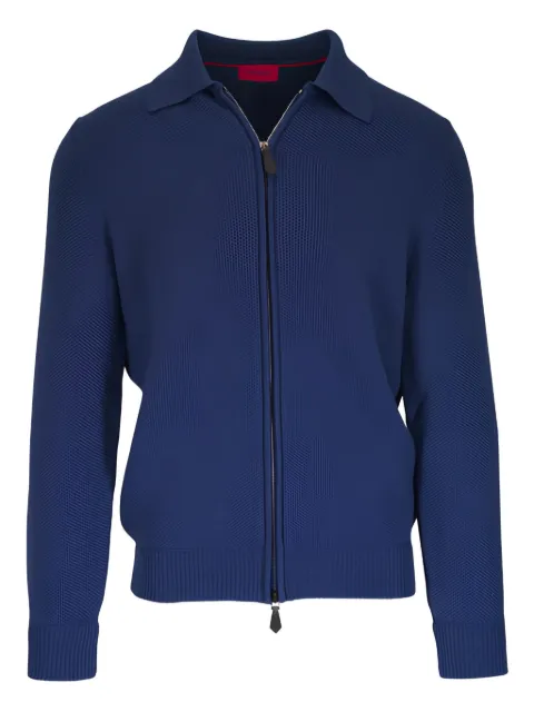 Isaia zip-fastening cardigan