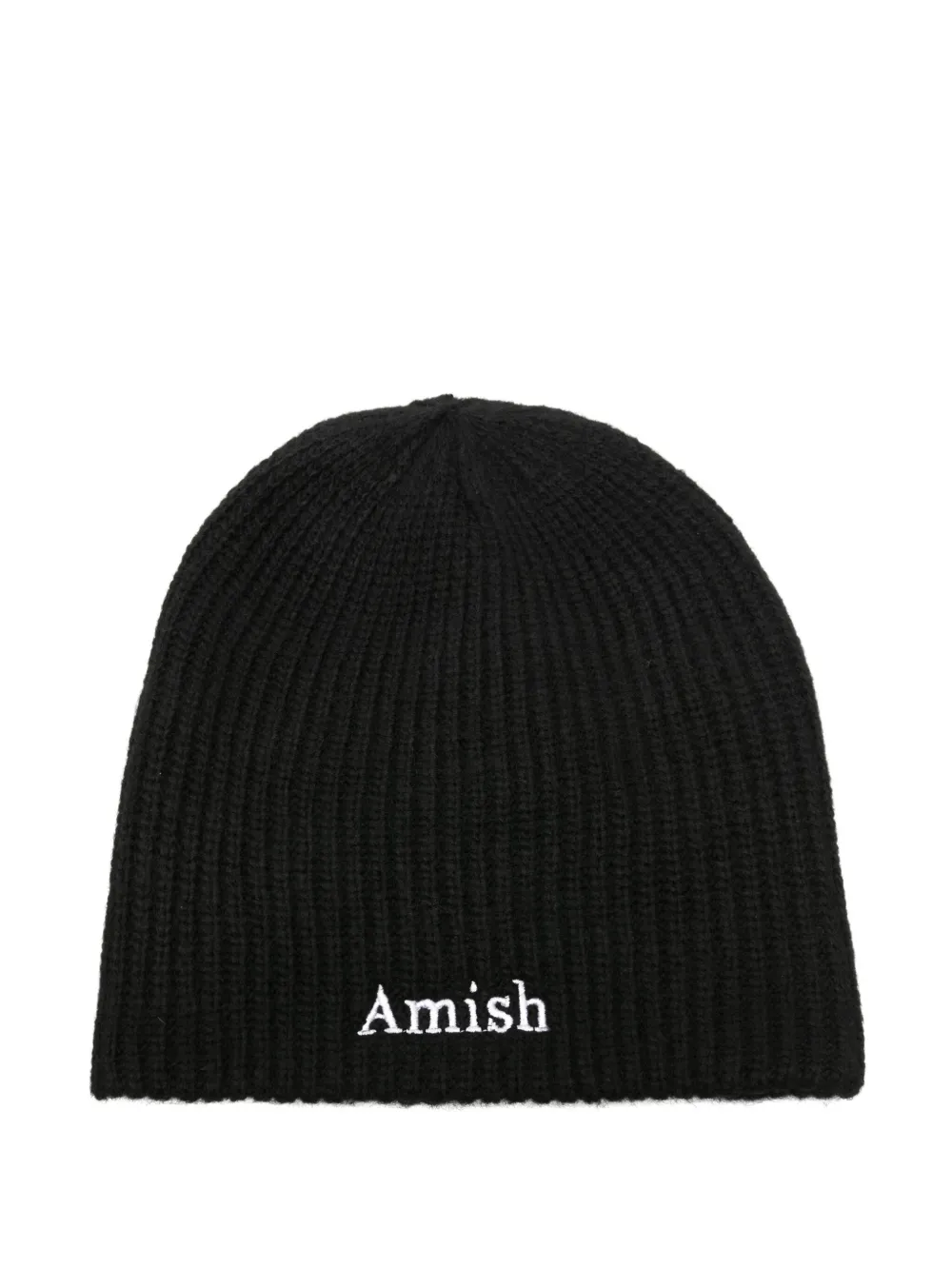 AMISH embroidered-logo beanie | Black | Image 1