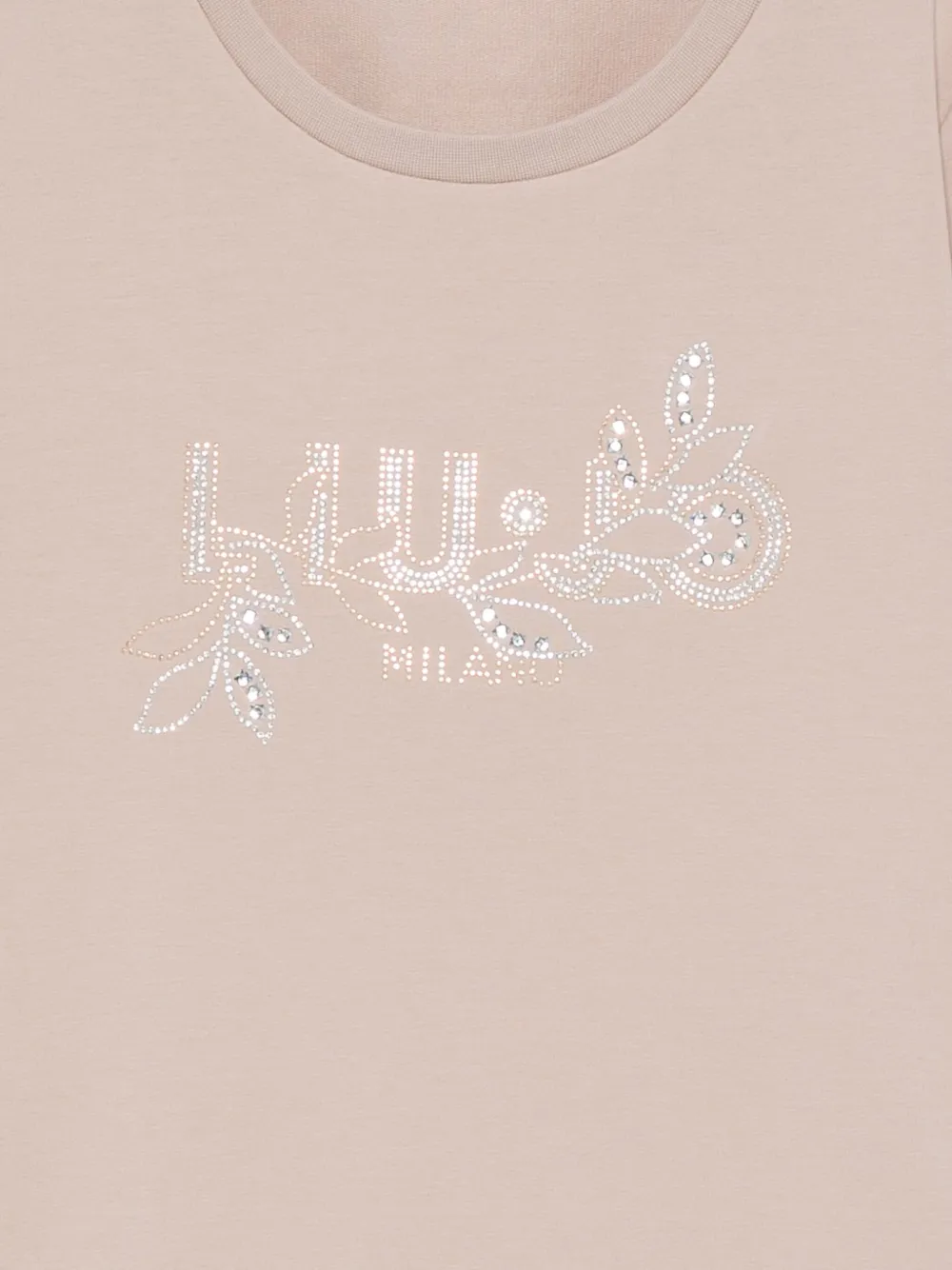 Liu •jo Rhinestone-embellished Sweatshirt In Neutral