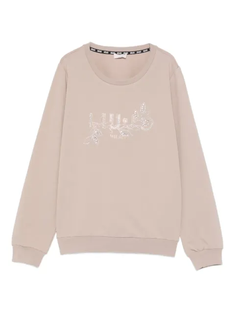 LIU JO rhinestone-embellished sweatshirt