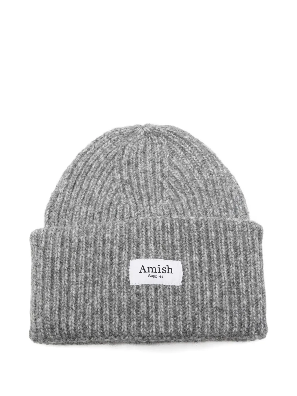 Amish Ribbed Beanie In Gray