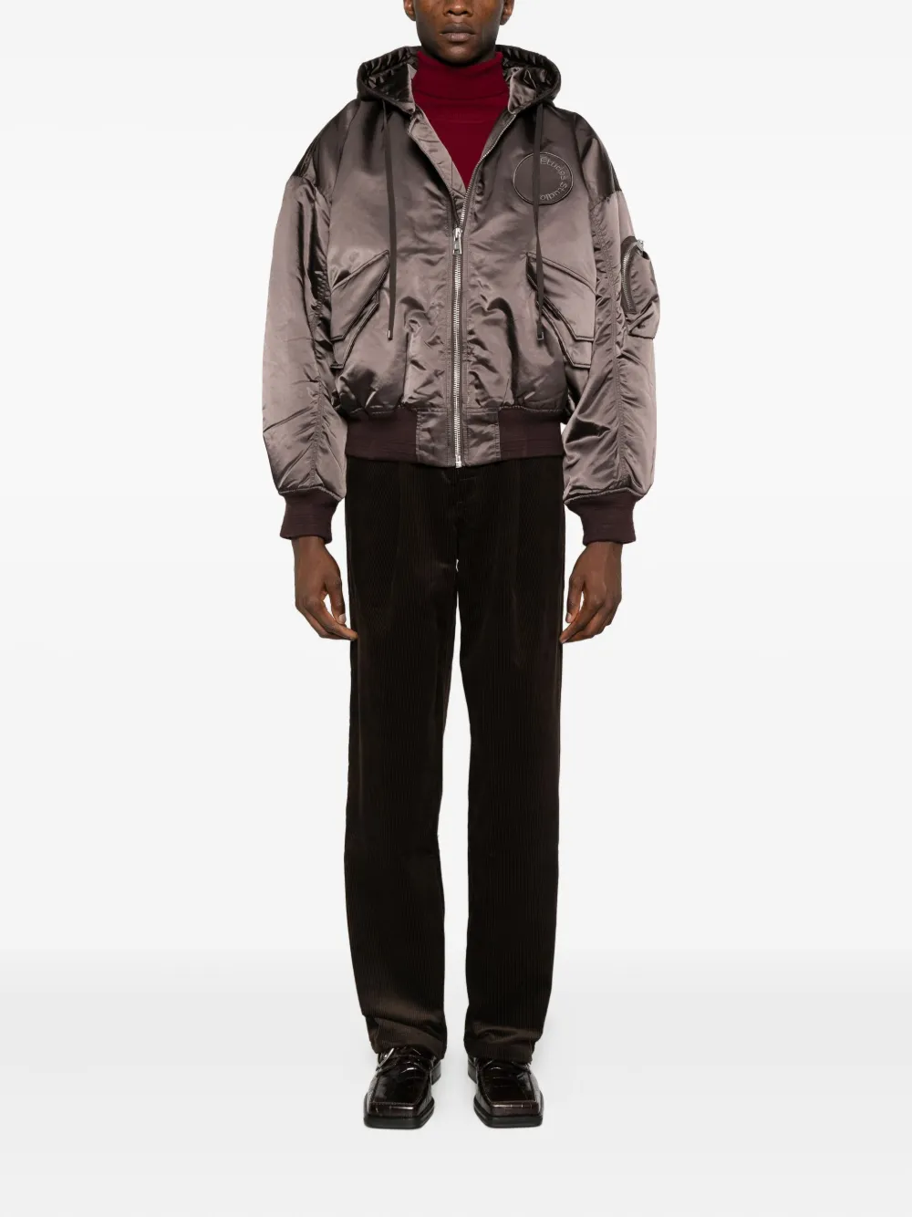 Études Studio logo-patch hooded jacket | Hooded Jackets | Image 2