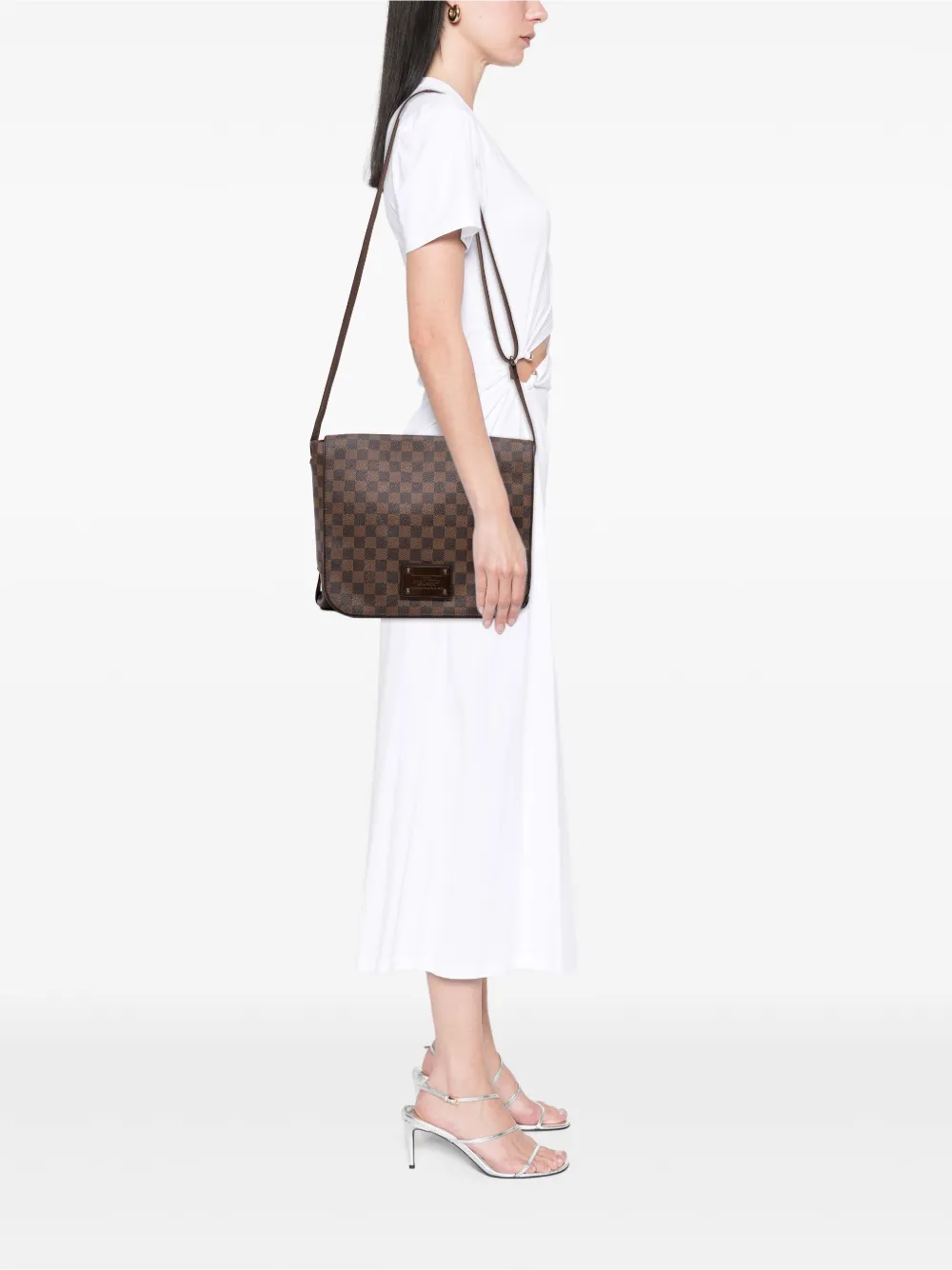 Louis Vuitton Pre-Owned 2009 Damier Ebene Brooklyn MM crossbody bag | Pre-Owned | Image 2