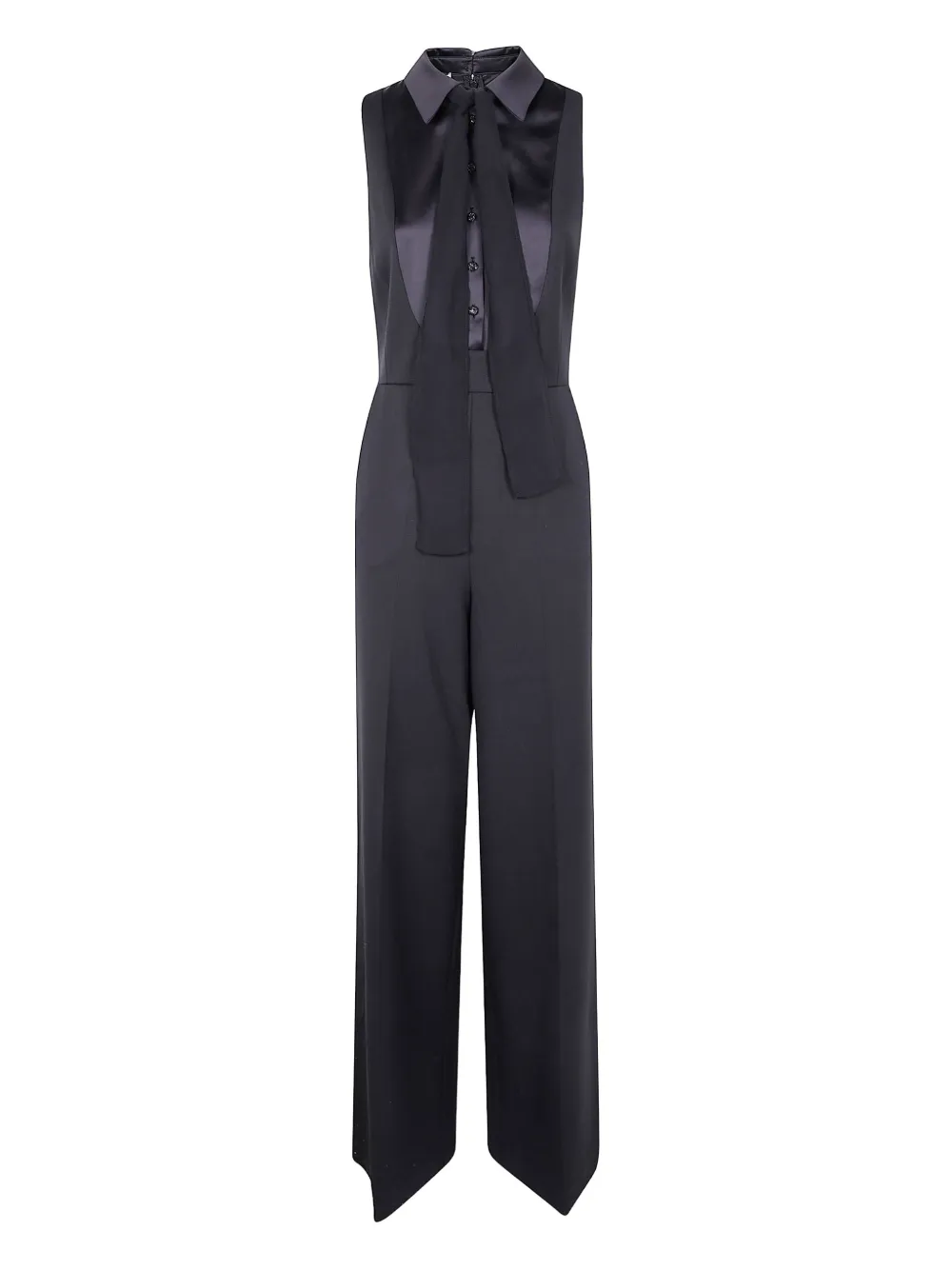 Twinset One-piece Jumpsuit Without Sleeves In Black