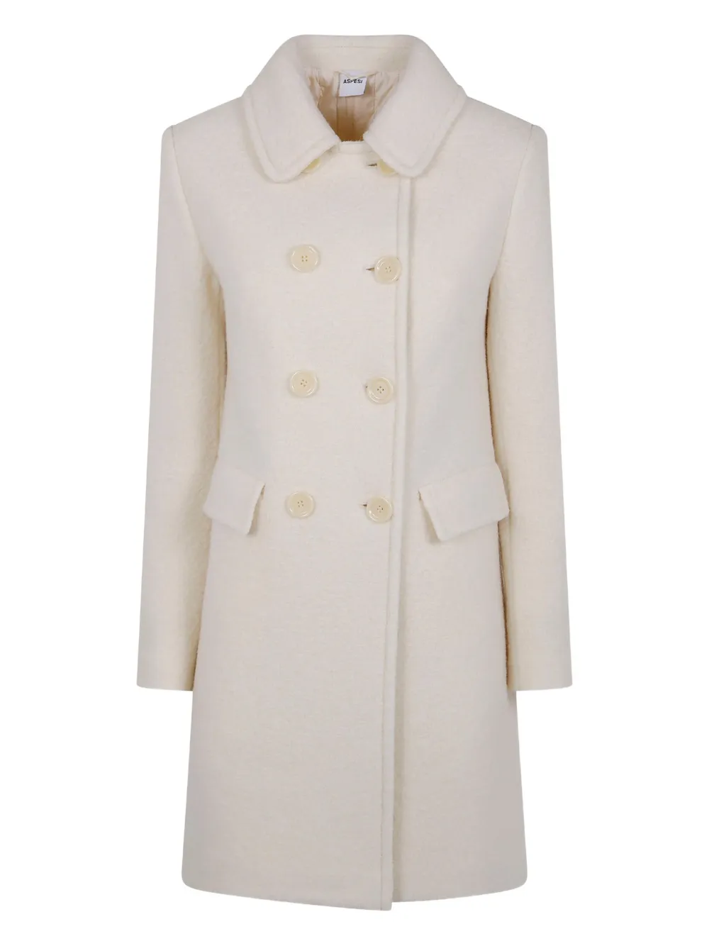 Aspesi Buttoned Coat In White