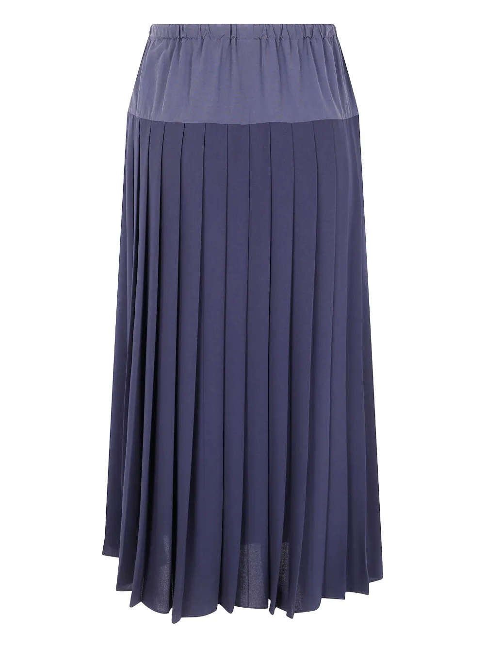 Aspesi Pleated Drawstring Skirt In Blue
