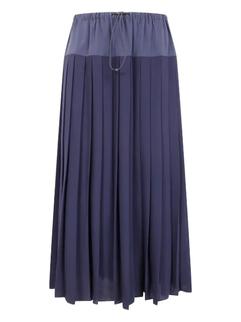 ASPESI pleated drawstring skirt