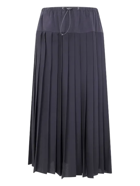 ASPESI pleated drawstring skirt