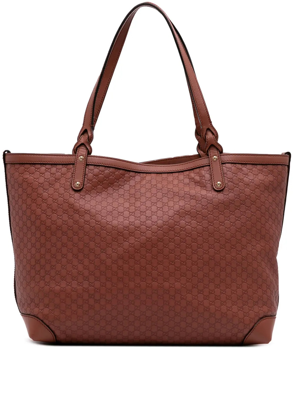 Gucci Pre-Owned 2016-2025 Medium Microguccissima Craft tote bag | Brown | Image 1