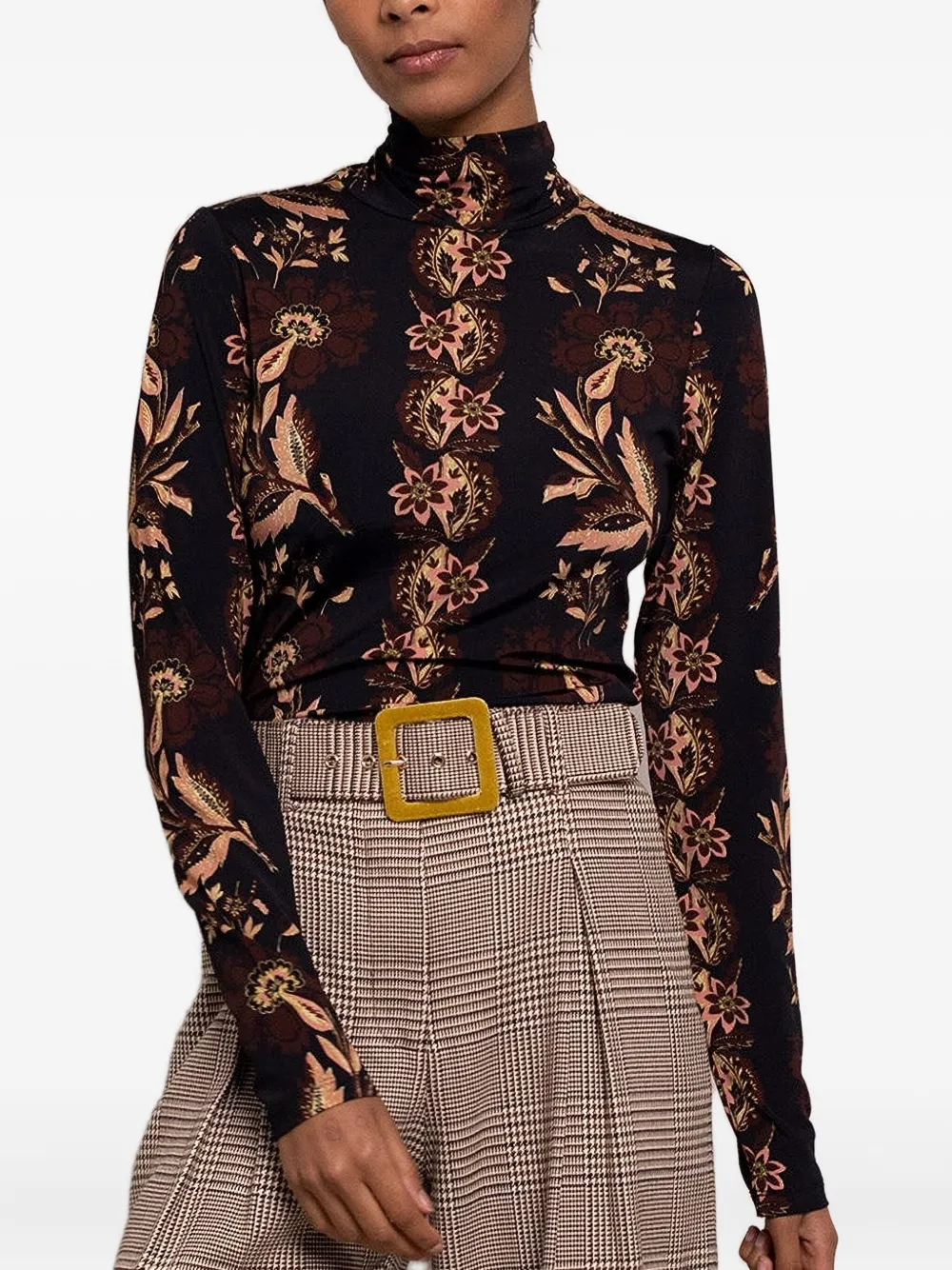 Cara Cara floral-print turtleneck top | T-Shirts & Jersey Shirts | Image 2