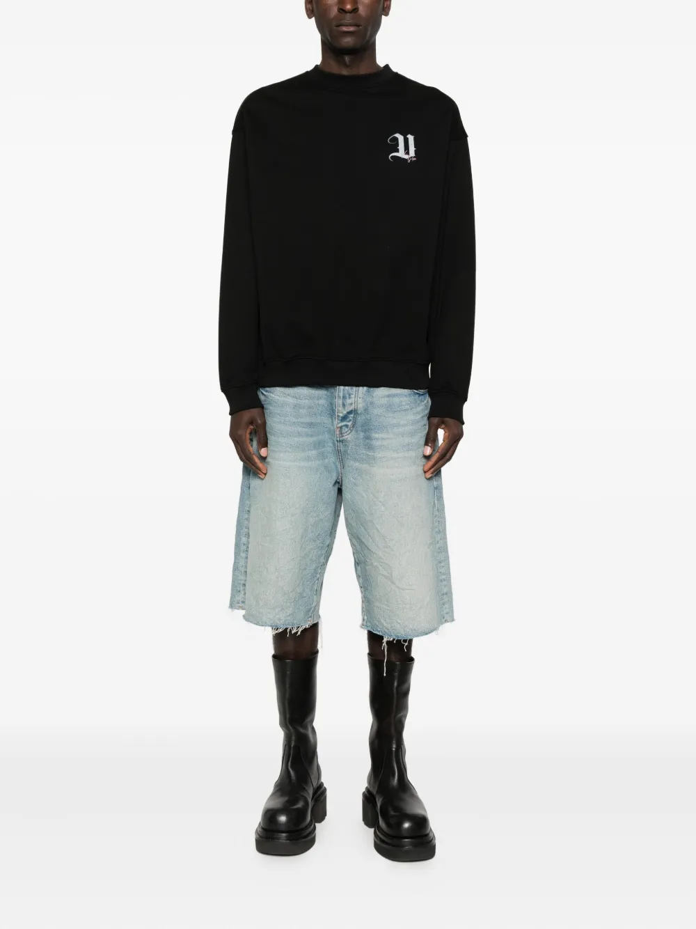 Vision Of Super Sweater met Angel-print Zwart