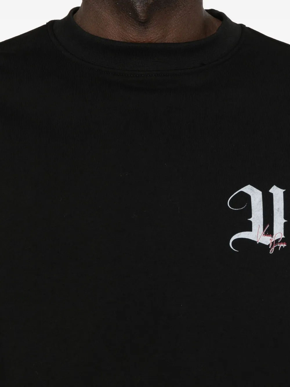 Vision Of Super Sweater met Angel-print Zwart