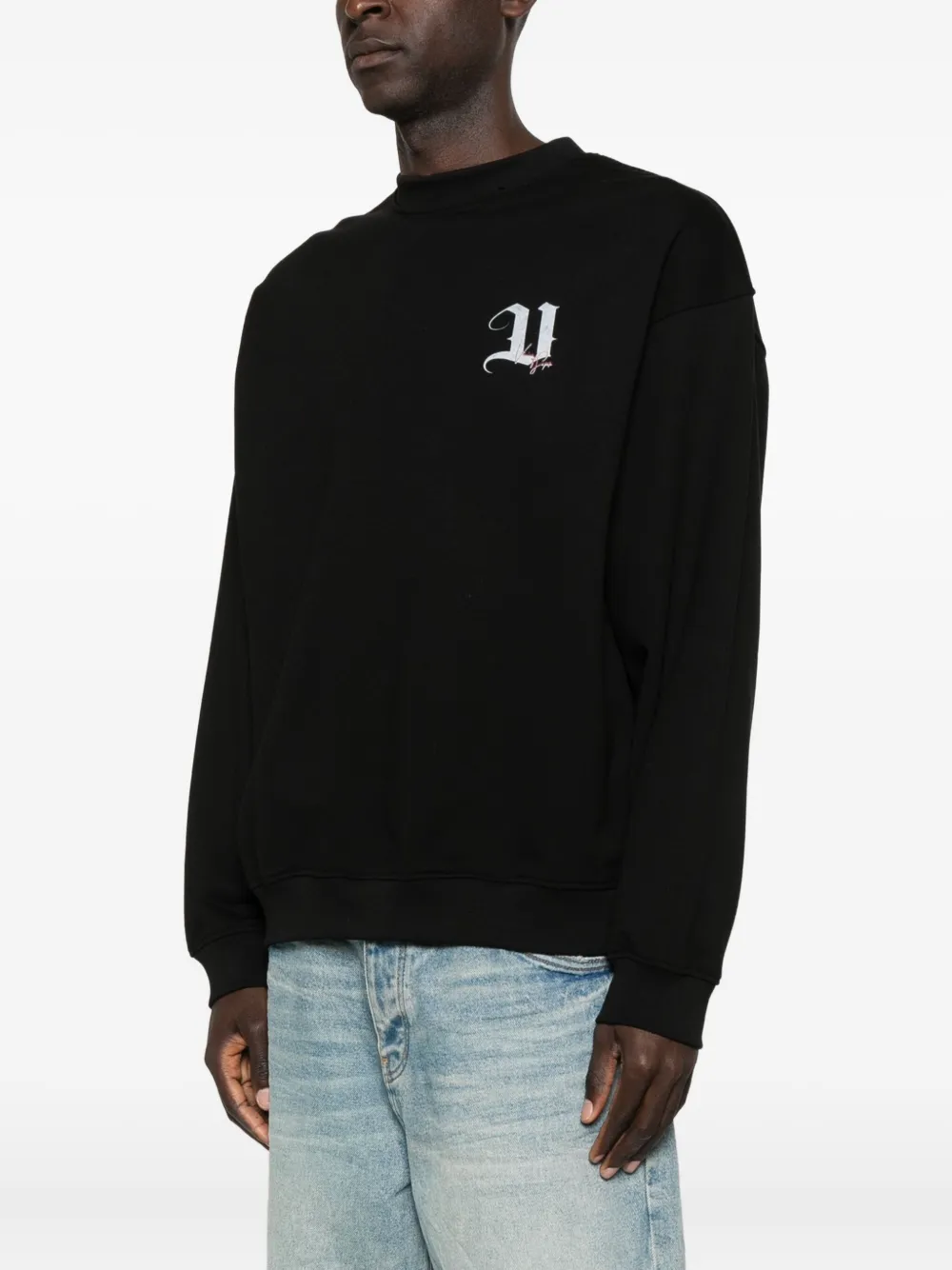 Vision Of Super Sweater met Angel-print Zwart