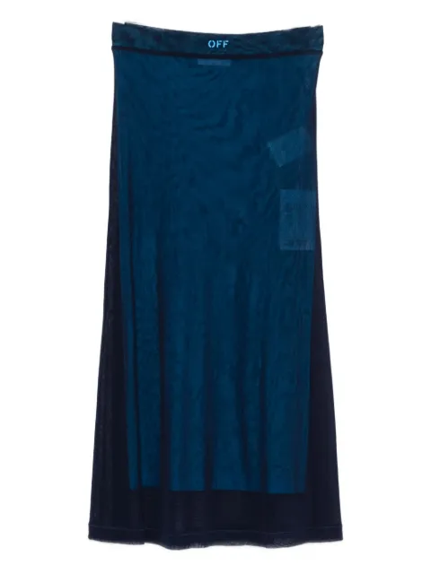 Off-White falda midi de malla