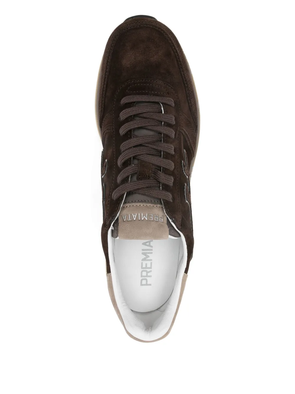 Premiata Mick Suede Leather Sneakers In Brown