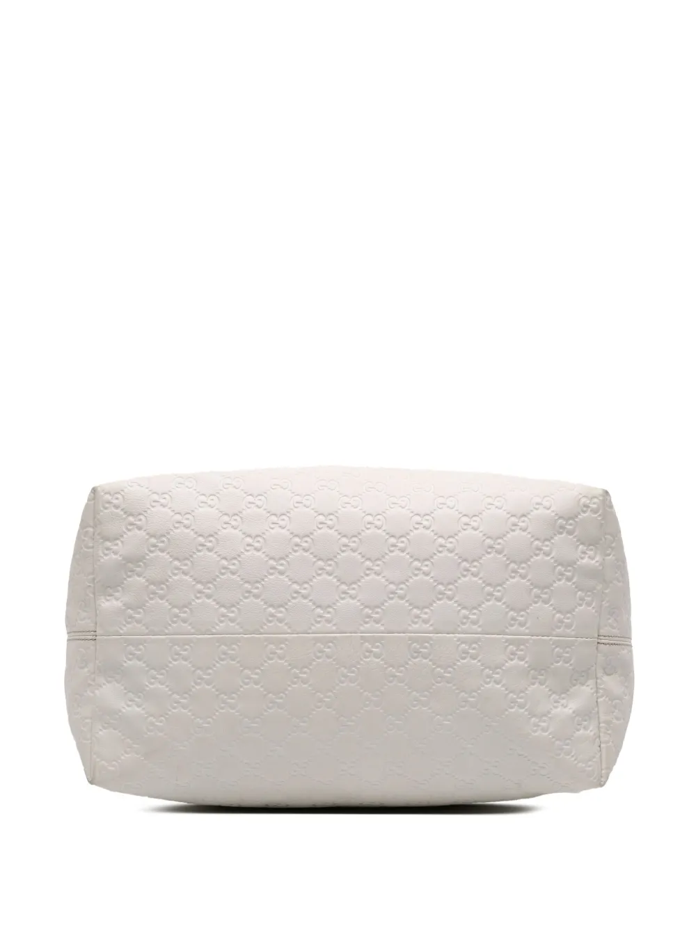 Pre-owned Gucci 2000-2015 Large Ssima Icon Bit Hobo Satchel In White