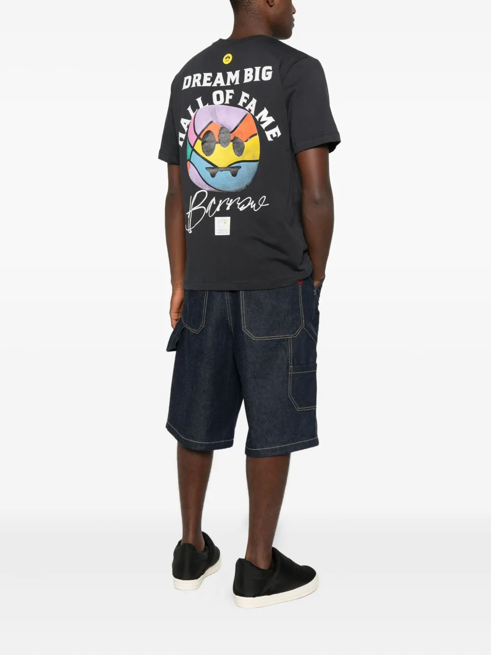 BARROW graphic-print T-shirt - Zwart