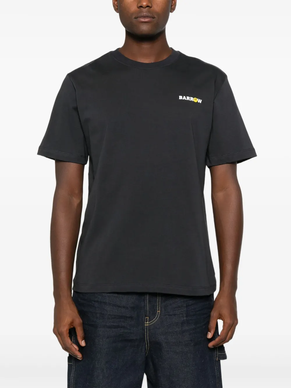 BARROW T-shirt met grafische print Zwart